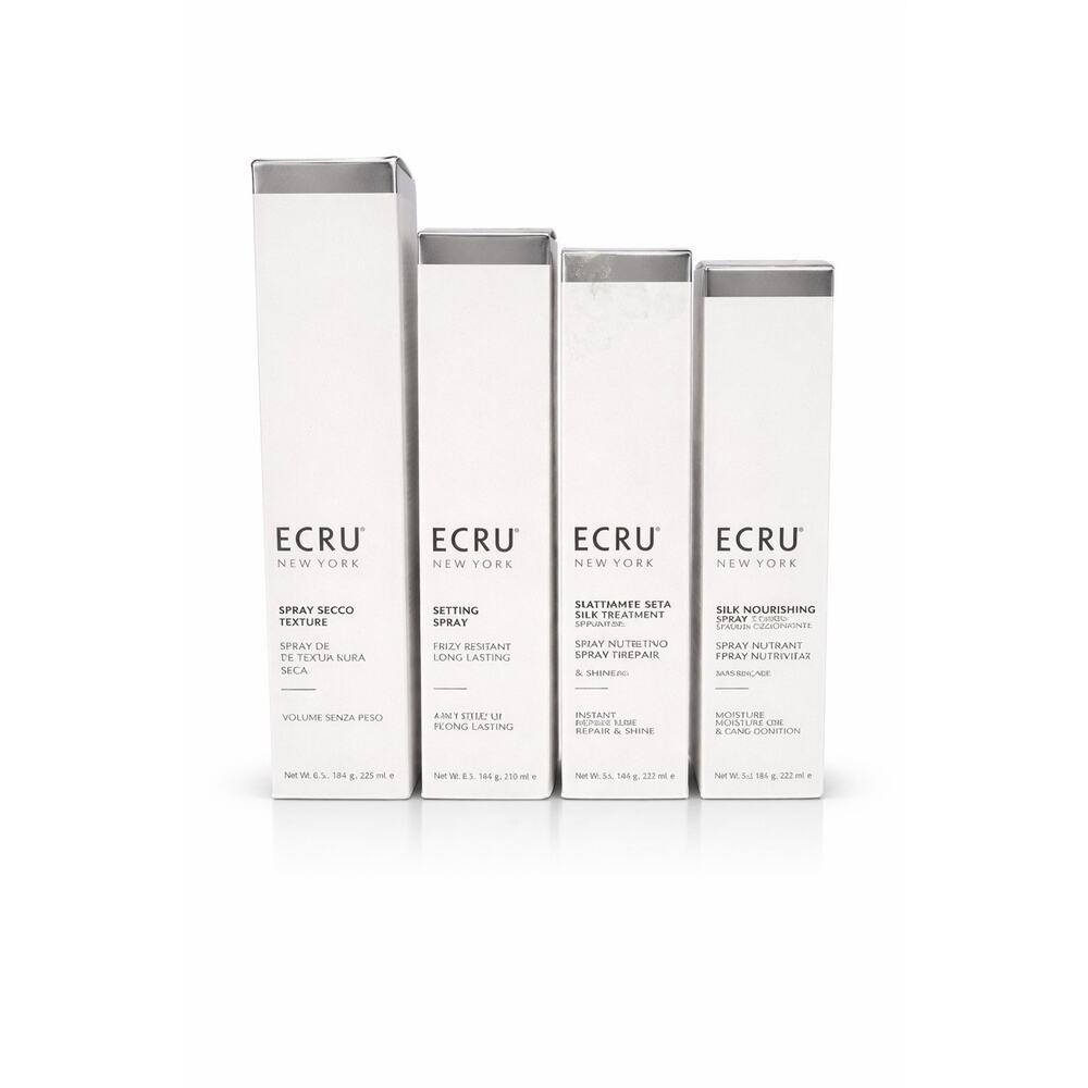 ECRU New York 4pc Styling Set Texture Setting Silk Spray 5 fl oz + 6.5 fl oz